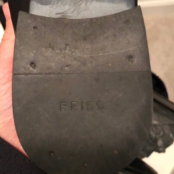 Reiss black leather men’s shoe - Picture 6 of 6